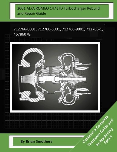 2001 ALFA ROMEO 147 JTD Turbocharger Rebuild and Repair Guide: 712766-0001, 712766-5001, 712766-9001, 712766-1, 46786078