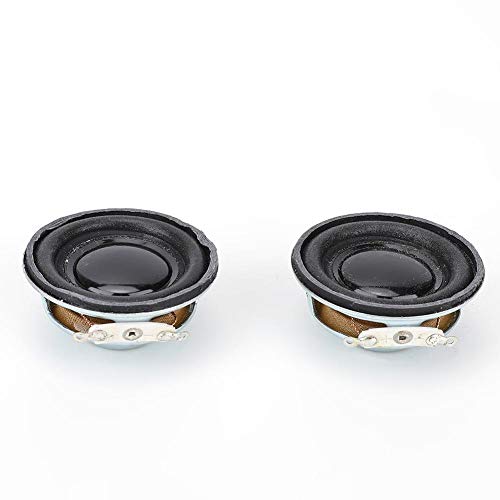 2psc 3w 4Ω Altavoz Bocina Audio Estéreo Altavoz 4cm Para Mini Amplificador, Carcasa de Metal Altavoz de Imán Interno Redondo