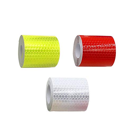 3Pcs Cinta Reflectante Cinta, Cinta de Advertencia de Seguridad, Marca de Seguridad Para AutomóVil/Moto/Bicicleta (5cm X 3 m) 3Pcs Cinta Reflectante Cinta, Cinta de Advertencia de Seguridad, Marca de Seguridad Para AutomóVil/Moto/Bicicleta (5cm X 3 m)