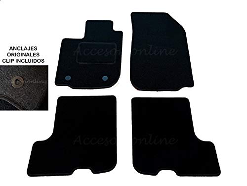 Accesorionline Alfombrillas para Dacia SANDERO/Logan/Logan MCV (Desde 2012) 3/5puertas A Medida con talonera Accesorionline Alfombrillas para Dacia SANDERO/Logan/Logan MCV (Desde 2012) 3/5puertas A Medida con talonera