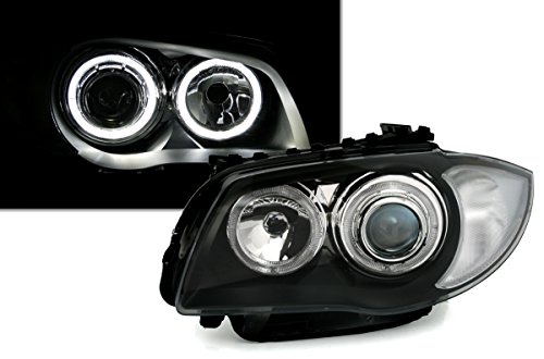 AD Tuning GmbH & Co. KG DEPO Angel Eyes Faros Set Cristal Negro con weiàÿen LED Luz de posición Anillos