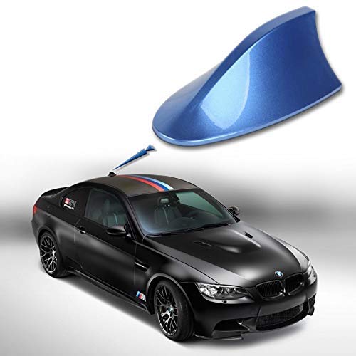 ADATECH Antena Tiburon Universal para Coche Ford Skoda Opel BWM Audi Seat Shark Azul FACIL INSTALACION Azul