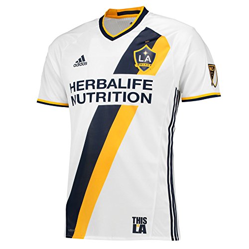adidas Los Angeles Galaxy MLS Primary - Camiseta auténtica (blanco) - 7418A, S, Blanco