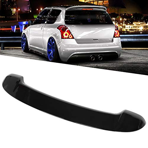 Alerón Hatchback, alerón de ventana trasera de estilo deportivo, extensión de alerón, ajuste brillante para Suzuki Swift Mk3 2005-2010, piezas de automóvil Alerón Hatchback, alerón de ventana trasera de estilo deportivo, extensión de alerón, ajuste brillante para Suzuki Swift Mk3 2005-2010, piezas de automóvil