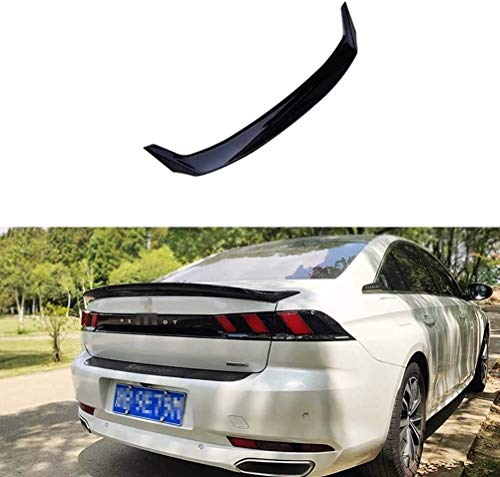 Alerón Trasero de Coche ABS Trasero Techo Maletero Spoiler para Peugeot 508 Spoiler 2019 2020, Cola Lip Spoiler Techo ala AleróN Auto Accesorios Decorativos