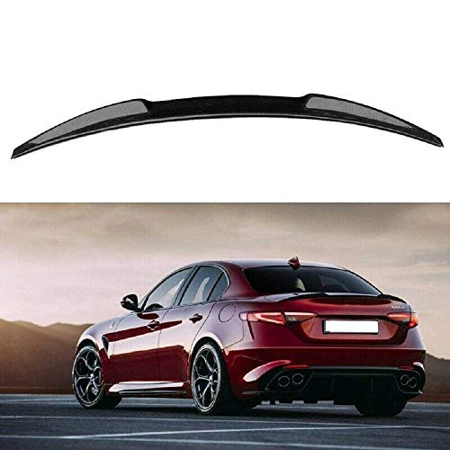 Alerón trasero de fibra de carbono para Alfa Romeo Giulia Quadrifoglio Verde estilo QV Alerón trasero de fibra de carbono para Alfa Romeo Giulia Quadrifoglio Verde estilo QV
