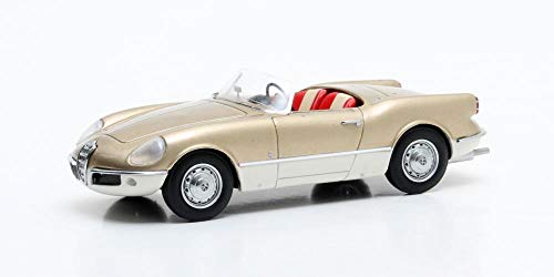 Alfa Romeo Giulietta Araña Bertone, Metallic-Light Marrón/Beige/Blanco, 1956 , Coche DE Modelo, Preparado, Matriz 1:43