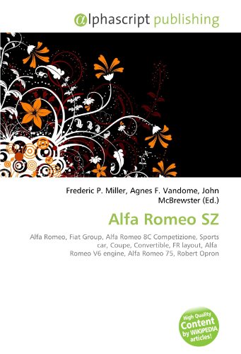Alfa Romeo SZ: Alfa Romeo, Fiat Group, Alfa Romeo 8C Competizione, Sports car, Coupe, Convertible, FR layout, Alfa  Romeo V6 engine, Alfa Romeo 75, Robert Opron