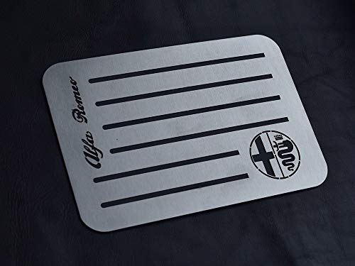 Alfombrilla de Acero para Alfa Romeo 159 147 156 166 GTV Giulietta Mito Giulia Stelvio Spider Brera 8C Alfombrilla de Acero para Alfa Romeo 159 147 156 166 GTV Giulietta Mito Giulia Stelvio Spider Brera 8C