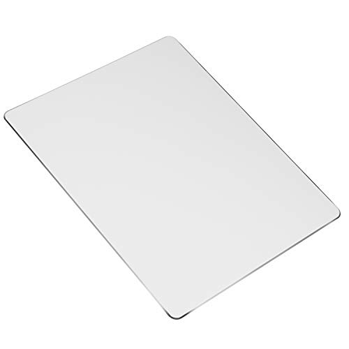 Alfombrilla para Ratón de Aluminio y Metal Alfombrilla de Ratón Fina y Dura Alfombrilla de Ratón Impermeable de Doble Cara para Ordenador Portátil, Ordenador y PC 220 * 180 * 2 MM (Plata)