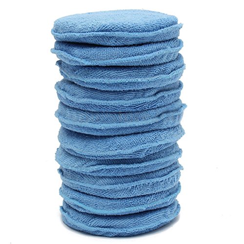 Almohadillas de esponja de espuma de depilacion de coche - SODIAL(R)10x Almohadillas detalladas de limpieza aplicador de esponja de espuma de microfibra de polaca de depilacion de coche Almohadillas de esponja de espuma de depilacion de coche - SODIAL(R)10x Almohadillas detalladas de limpieza aplicador de esponja de espuma de microfibra de polaca de depilacion de coche
