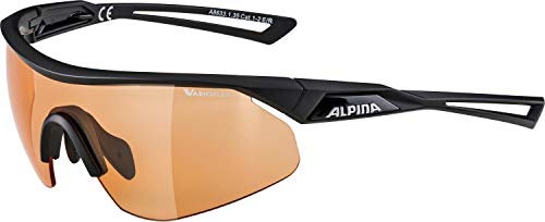 Alpina Gafas deportivas unisex para adultos, de NYLOS SHIELD V, color negro mate, talla única