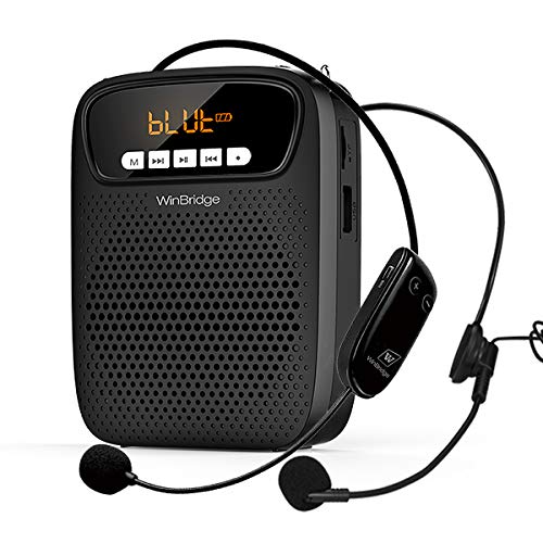 Amplificador de voz inalambrico Bluetooth con 2 micrófonos, 15 W altavoz amplificador portátil Inalámbrico multifuncional de 2500 mah recargable de para profesores, aulas, exteriores, interiores ect Amplificador de voz inalambrico Bluetooth con 2 micrófonos, 15 W altavoz amplificador portátil Inalámbrico multifuncional de 2500 mah recargable de para profesores, aulas, exteriores, interiores ect