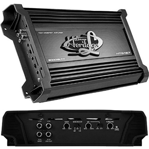 Amplificador LANZAR HTG157 HTG 157 1 Canal MONOAURAL DE 1500 Watt RMS A. 2 Ohm Y 3000 Watt MAX ÓPTIMO por SUBWOOFER Y Filtro SUBSONICO + 12 DB