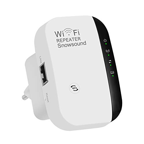 Amplificador WiFi Repetidor Extensor de alcance inalámbrico 300Mbps WiFi Signal Booster Red 2.4G con antenas integradas de puerto LAN Admite el modo de punto de acceso Repetidor con WPS 802.11n/b/g