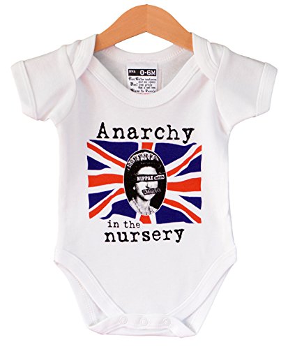 Anarchy in The Nursery - Chaleco de bebé punk. Regalo fresco para un bebé de 6 a 12 meses