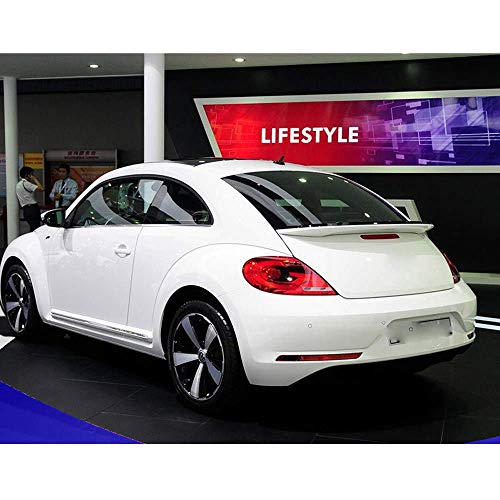AniFM Spoiler Trasero Apto para VW Beetle 2013 a 2018, alerón Trasero Negro Brillante,White
