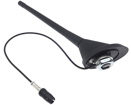 Antena de techo de 16 V para Fiat Alfa-Romeo con base de antena AM/FM RAST 1 conector de radio