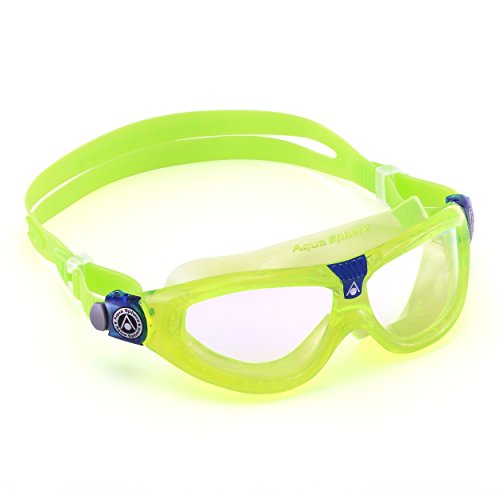 Aqua Sphere Kid 2 Seal 2-Gafas de natación, Infantil, Lente Verde Brillante/Transparente, Talla única