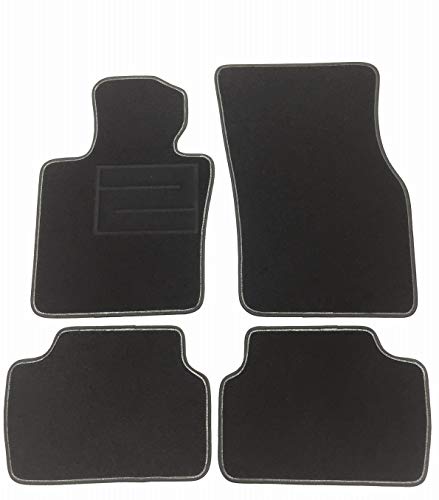 ASC Mini Cooper III Serie F55-F56-F57 3 – 5 puertas 2014 – 2020 alfombrillas para coche, de moqueta negra con talonera ASC Mini Cooper III Serie F55-F56-F57 3 – 5 puertas 2014 – 2020 alfombrillas para coche, de moqueta negra con talonera