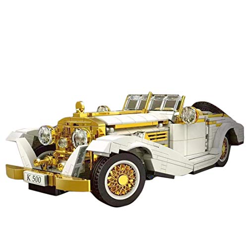 BGOOD Bloques de construcción de coche para K500, 868, bloques de construcción de sujeción, sistema de construcción de coche antiguo, compatible con la técnica Lego