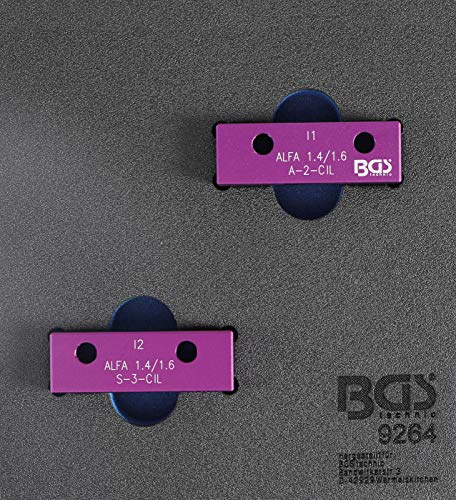 BGS 9264 | Juego de herramientas de bloqueo del árbol de levas | para Alfa Romeo 1.6l 16V BGS 9264 | Juego de herramientas de bloqueo del árbol de levas | para Alfa Romeo 1.6l 16V
