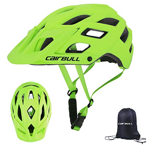 Cairbull Aerodinámica Casco de Bicicletta, Unisex Adulto, Ajustable 55-61 cm con Visera