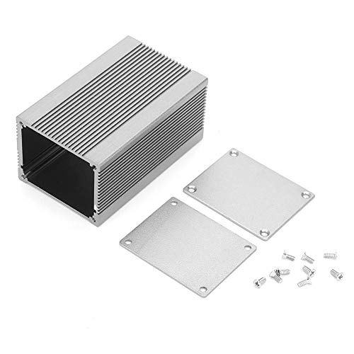 Caja de enfriamiento de carcasa de aluminio Instrumento de placa de circuito impreso Caja de aluminio integral para protección contra rayos DIY Caja de gabinete de proyecto electrónico