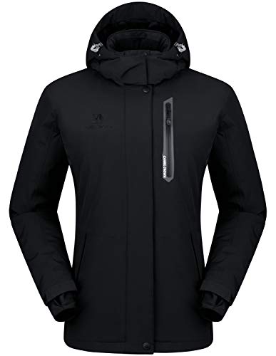 CAMEL CROWN Chaqueta Impermeable con Capucha para Mujer, A Prueba de Viento Chaqueta de Esquí con Forro Polar, Jacket Invierno para Montaña Cámping Viajes Snowboard Deportes Múltiples Bolsillos CAMEL CROWN Chaqueta Impermeable con Capucha para Mujer, A Prueba de Viento Chaqueta de Esquí con Forro Polar, Jacket Invierno para Montaña Cámping Viajes Snowboard Deportes Múltiples Bolsillos
