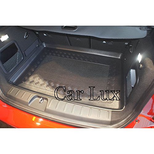 Car Lux AR00846 - Alfombra Bandeja Cubeta Protector cubre maletero con antideslizante para Mini Clubman 2 II desde 2015-