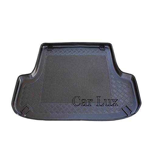 Car Lux AR01746 - Alfombra Bandeja Cubeta Protector cubre maletero a medida con antideslizante Montero Sport