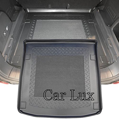 Car Lux AR05081 - Alfombra Cubeta Protector Cubre Maletero a Medida con Antideslizante para Rexton II Desde 2017-