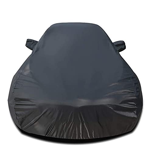 CARCOVER Cubiertas Coche Exterior Compatible con Ford Ka Ka+ Kuga Fundas para Coche Respirable Impermeable Antiviento Resistente Rayones Paño de Coche (Color : Black, Size : Ka)