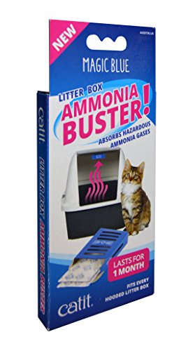 Catit Magic Blue Amoníaco Buster – Reduce el Olor de orina y los olores para una Caja de Arena Fresca para Gatos