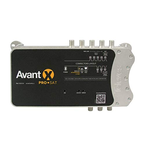 Central Programable Avant X Pro Sat con Entrada FM, 4 UHF Y 1 Fi con Autoprogramación 532131 De Televes