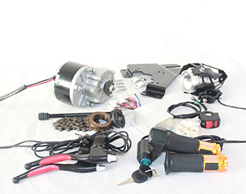 cepillo eléctrico para bicicleta – 250 W gaspedal eléctrico con schlüsselschalter y batteriespannung Fácil – Kit para DIY – E – bike (36V 250W)