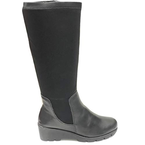 CINZIA SOFT Zapatos Botas de Mujer en Piel Negra IV13787-AML-001-NERO 40 EU