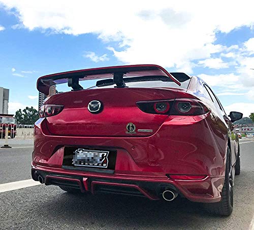 Coche Alerón Trasero Rear Spoiler para Mazda 3 Mazda 6 2017-2021,ABS Car Rear Trunk Techo Spoiler Lip Wing,Coche Spoiler Maletero ala Cola,Negro