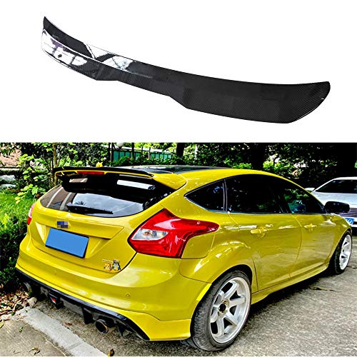 Coche Spoiler Alerones Alerón Trasero Para Ford Focus 2012-2018 ST MK3 Hatchback, Equipaje Trasero Alerón del Coche, Diseño de Fibra de Carbono ABS