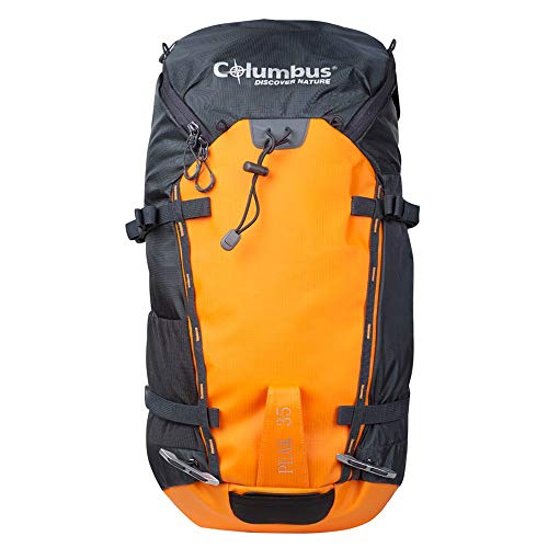 COLUMBUS Mochila Peak 35 Mochila de Senderismo Ajustable, con Aireación en la Espalda y Sistema de Transferencia de Carga. Incluye Funda para la Lluvia. Capacidad 35 L en Color Naranja y Gris COLUMBUS Mochila Peak 35 Mochila de Senderismo Ajustable, con Aireación en la Espalda y Sistema de Transferencia de Carga. Incluye Funda para la Lluvia. Capacidad 35 L en Color Naranja y Gris