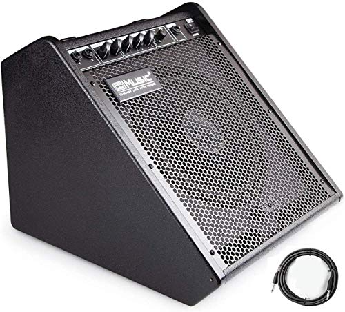 Coolmusic 100W Bluetooth Amplificador de monitor personal Amplificador de tambor eléctrico Altavoz, teclado y altavoz de guitarra acústica