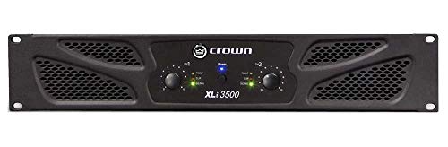 Crown XLi 3500 - Amplificador de audio (2.0 canales, 0,5%, 100 dB, -59 dB, 2700 W, 1400 mV)