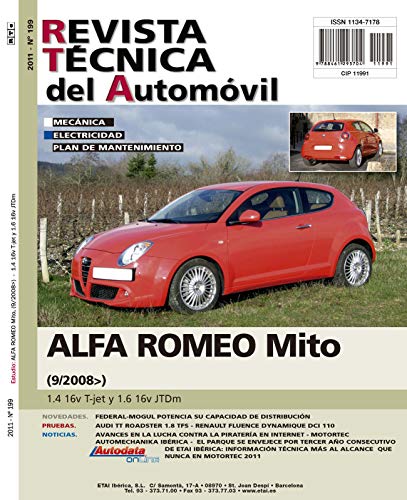 Documentación técnica RTA 199 ALFA-ROMEO MI.TO FASE 1 (2008 -2016)