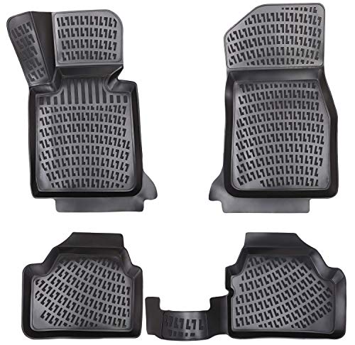 Elmasline - Juego de alfombrillas de goma 3D para BMW Serie 1 (F40), año de fabricación a partir de 2019, borde extra alto de 5 cm Elmasline - Juego de alfombrillas de goma 3D para BMW Serie 1 (F40), año de fabricación a partir de 2019, borde extra alto de 5 cm