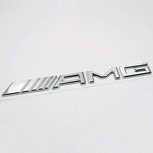eMarkooz - Accesiorios AMG - Emblema de metal cromado para maletero trasero con logotipo AMG