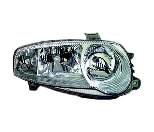 Faros VP672P Faro delantero delantero delantero delantero faro delantero lámpara de coche luz cromo LHD compatible con Alfa Romeo 147 2001 2002 2003 2004 2005