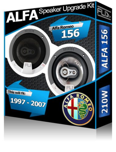 FLI Audio Altavoces para Puerta Delantera de Alfa Romeo 156 Coche Kit de Altavoces, 210 W