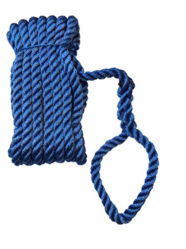 Green Home Cuerda de amarre de 14 mm x 12 m, poliéster PES, color azul