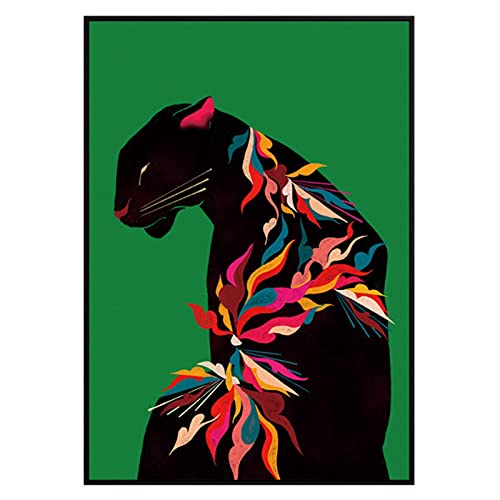 HANSHUO Arte de Pared de Leopardo Moteado Lienzo Pintura póster Color Rico Imagen de Pared Moderna para Sala de Estar decoración del hogar 30x40cm sin Marco HANSHUO Arte de Pared de Leopardo Moteado Lienzo Pintura póster Color Rico Imagen de Pared Moderna para Sala de Estar decoración del hogar 30x40cm sin Marco