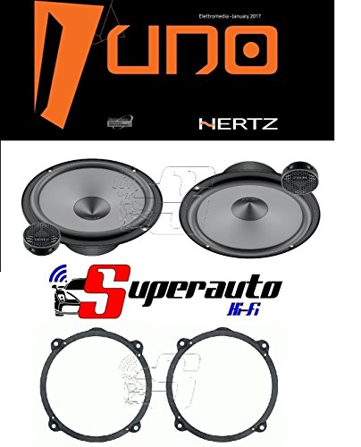 Hertz Linea Uno K165 K 165 Kit de altavoces de dos vías para coche de 165 mm + soportes para altavoces Alfa 147 delantero o trasero 165 cm